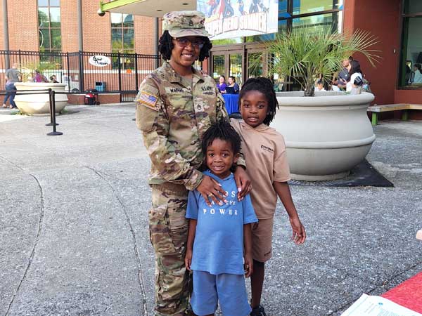 Colgate Dental Van Initiative with Columbia SC Military Mother with her children at Chapter of The Links, Inc.